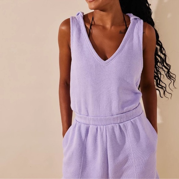 Free People Oliver Hooded Backless Romper Size Medium - Picture 4 of 8